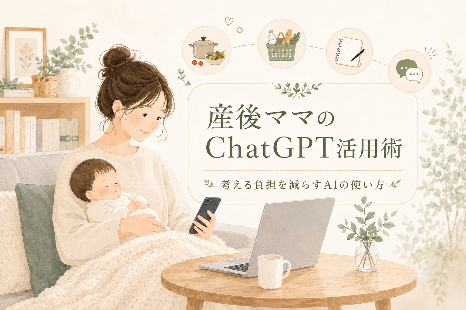 産後ママのChatGPT活用例｜献立・家事・SNS投稿まで