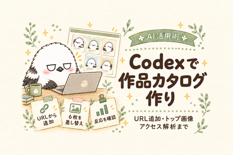 CodexでLINE作品カタログを作ってみた|キャラから探せる「みきぽっくるアルバム」